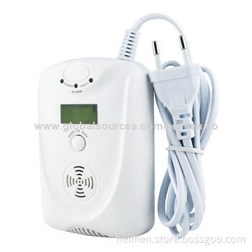 Wall Mounted Electrochemical CO Alarm Detector with LCD Display